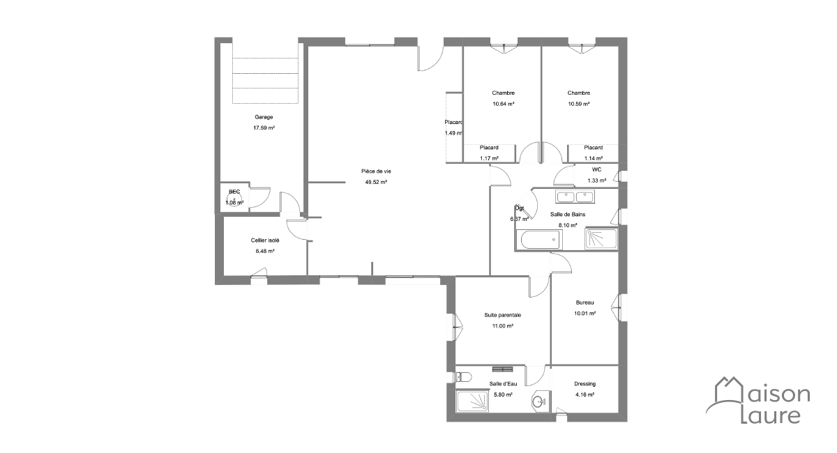 Plan de maison-130 m2
