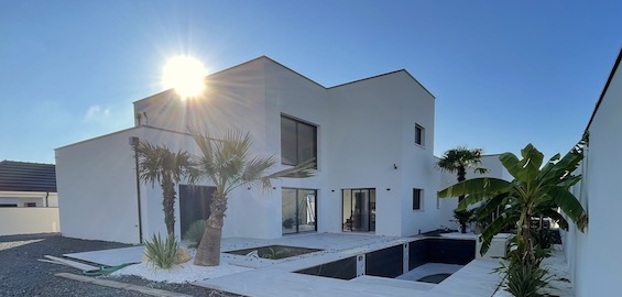 Maison toiture terrasse