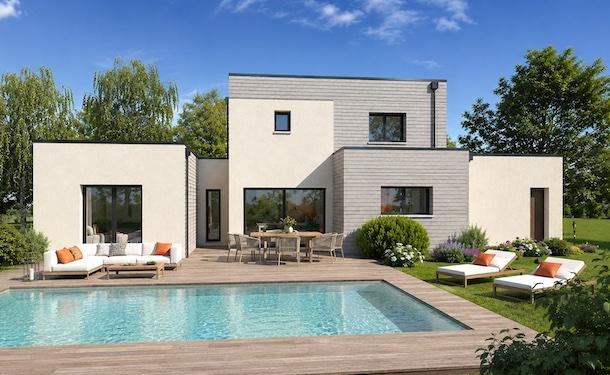 Maison toit plat Kubik