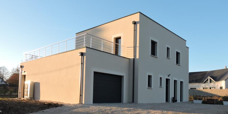 maison toiture terrasse